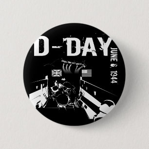 D-DAY 6 juni 1944 Ronde Button 5,7 Cm