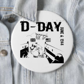 D-DAY 6 juni 1944 Ronde Button 6,0 Cm (In situ)