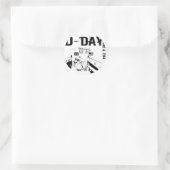 D-DAY 6 juni 1944 Ronde Sticker (Tas)