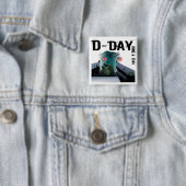 D-DAY 6 juni 1944 Vierkante Button 5,1 Cm (In situ)