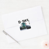 D-DAY 6 juni 1944 Vierkante Sticker (Envelop)