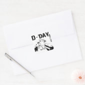 D-DAY 6 juni 1944 Vierkante Sticker (Envelop)