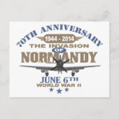 D-Day 70e Jubileum Battle of Normandy Briefkaart (Voorkant)