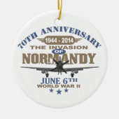 D-Day 70e Jubileum Battle of Normandy Keramisch Ornament (Voorkant)