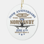 D-Day 70e Jubileum Battle of Normandy Keramisch Ornament (Links)