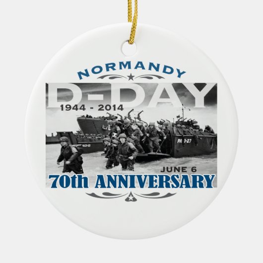 D-Day 70e Jubileum Battle of Normandy Keramisch Ornament (Voorkant)