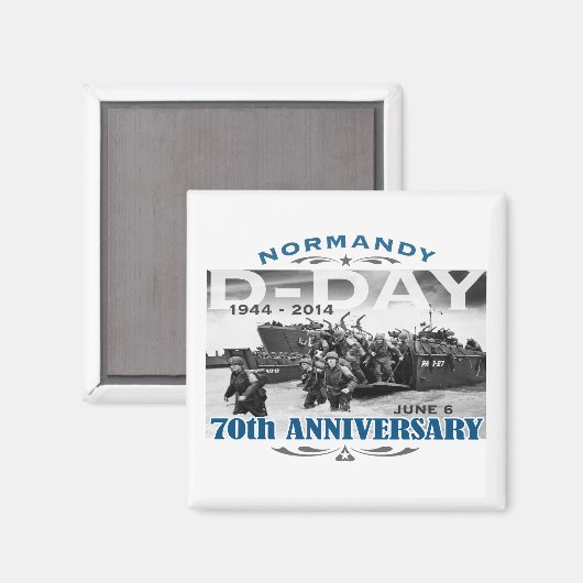 D-Day 70e Jubileum Battle of Normandy Magneet (Voorkant / Achterkant)