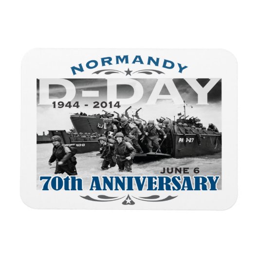 D-Day 70e Jubileum Battle of Normandy Magneet (Horizontaal)