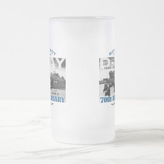 D-Day 70e Jubileum Battle of Normandy Matglas Bierpul (Center)