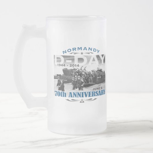 D-Day 70e Jubileum Battle of Normandy Matglas Bierpul (Links)