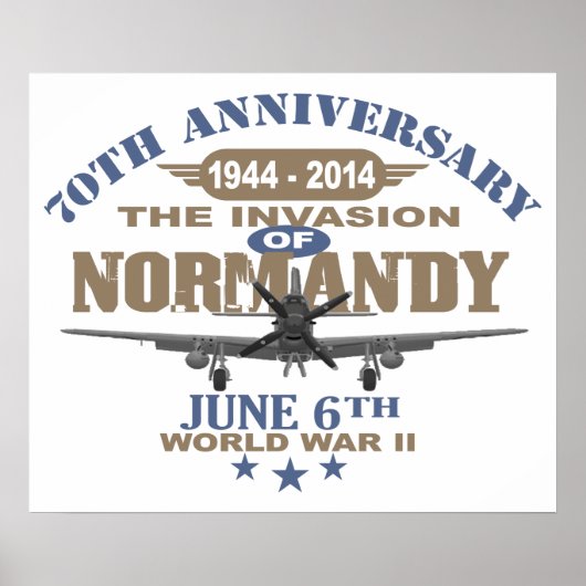 D-Day 70e Jubileum Battle of Normandy Poster (Voorkant)