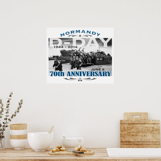 D-Day 70e Jubileum Battle of Normandy Poster (Keuken)