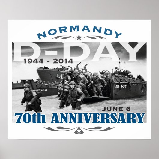 D-Day 70e Jubileum Battle of Normandy Poster (Voorkant)