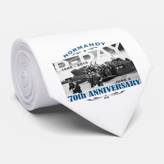 D-Day 70e Jubileum Battle of Normandy Stropdas (Opgerold)