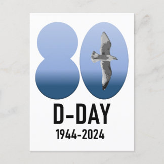 D-Day 80 - 1944-2024 Briefkaart