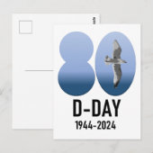 D-Day 80 - 1944-2024 Briefkaart (Voorkant / Achterkant)