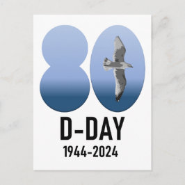 D-Day 80 - 1944-2024 Briefkaart