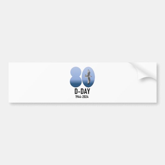 D-Day 80 - 1944-2024 Bumpersticker (Voorkant)