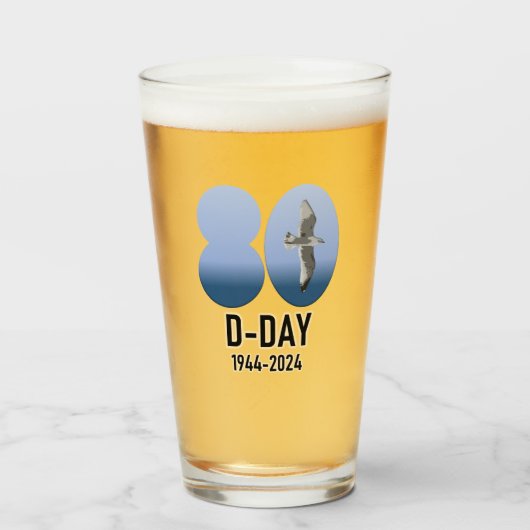 D-Day 80 - 1944-2024 Glas (Voorkant gevuld)