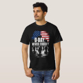 D-Day 80e Jubileum - Nooit vergeten 6 juni 194 T-shirt (Voorkant volledig)