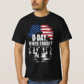 D-Day 80e Jubileum - Nooit vergeten 6 juni 194 T-shirt (Voorkant)