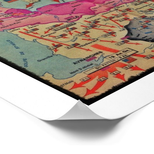 D-Day Assorted Afbeeldingen Poster (Hoek)