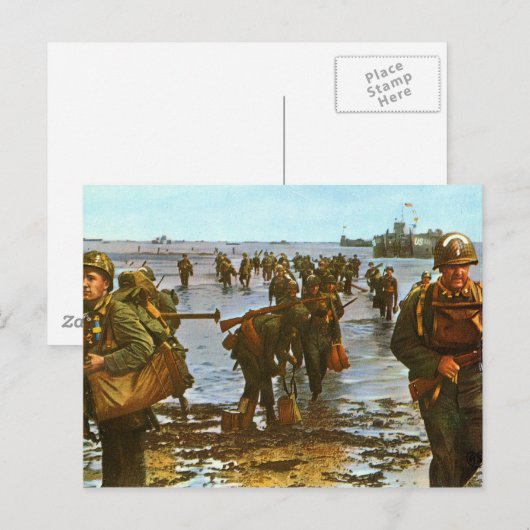 D-day-Briefkaart Briefkaart (Voorkant / Achterkant)