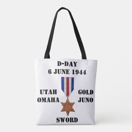 D-Day Canvas tas (Achterkant)