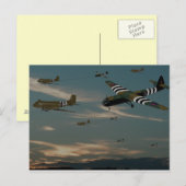 D Day Dawn Briefkaart (Voorkant / Achterkant)