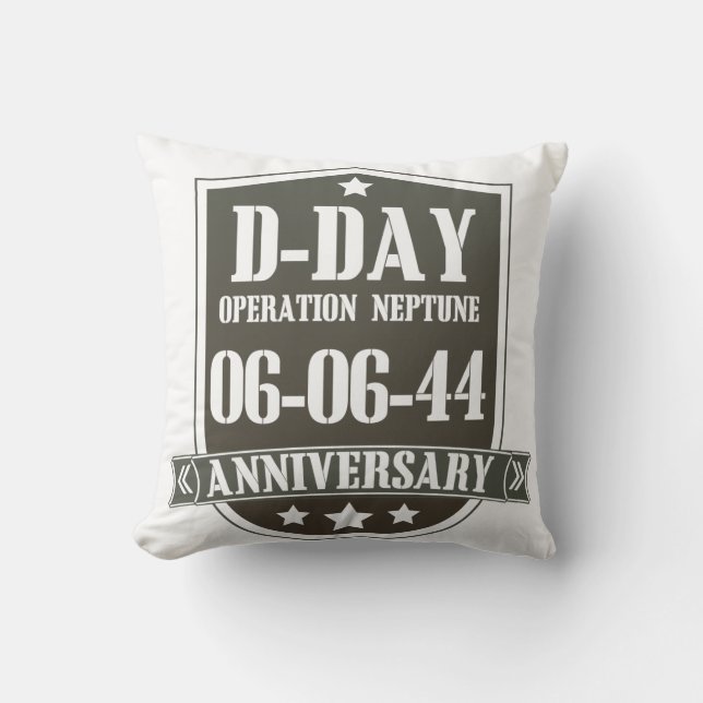 D-Day-herdenkingsbadge Kussen (Voorkant)
