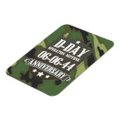 D-day Jubileum badge met camouflage Magneet (Linkerzijde)