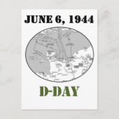 D-Day-kaart Briefkaart (Voorkant)