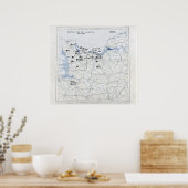 D-Day-kaart Poster (Keuken)