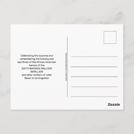 D-DAY LANDINGEN 80e Verjaardag Kleurlingensoldaten Briefkaart (Achterkant)