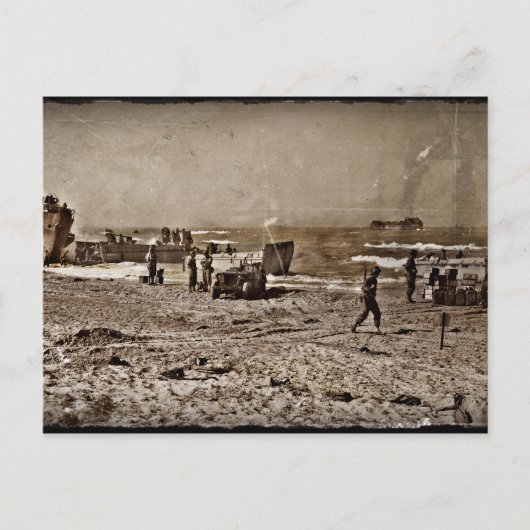 D-Day-landingen toegewezen Afbeeldingen Briefkaart (Voorkant)