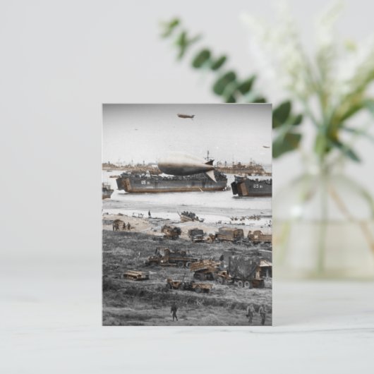 D-Day-landingen toegewezen Afbeeldingen Briefkaart (Staand voorkant)