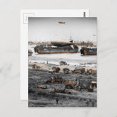 D-Day-landingen toegewezen Afbeeldingen Briefkaart (Voorkant / Achterkant)