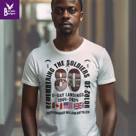 D-DAY LANDINGS 80th Jubileum Afro-Amerikanen T-shirt