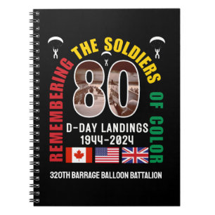 D-DAY LANDINGS 80th Jubileum Soldiers of Color Notitieboek