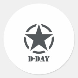 D-Day Normandie - Dag-J - Normandy Ronde Sticker