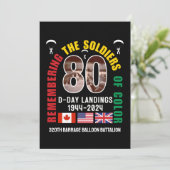 D-DAY NORMANDIË LANDINGEN WW2 80e Jubileum Feestdagenkaart (Staand voorkant)