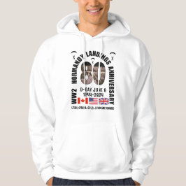 D-DAY NORMANDIË LANDINGEN WW2 80e Jubileum Hoodie
