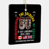 D-DAY NORMANDIË LANDINGEN WW2 80e Jubileum Keramisch Ornament (Rechts)