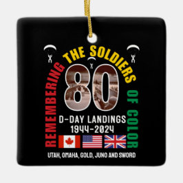 D-DAY NORMANDIË LANDINGEN WW2 80e Jubileum Keramisch Ornament