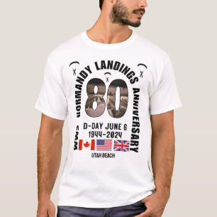 D-DAY NORMANDIË LANDINGEN WW2 80e Jubileum T-shirt