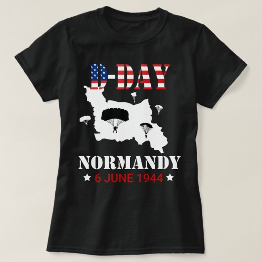 D-Day Normandy Paratrooper Normandy 1944 Gifts Swe T-shirt (Design voorkant)