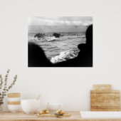 D-DAY Omaha Beach First Wave France World War II Poster (Keuken)
