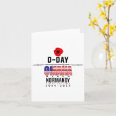 D Day Omaha Beach Jubileum Kaart (Gele Bloem)