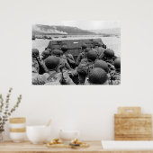 D-DAY Omaha landingsboot Wereldoorlog II Poster (Keuken)