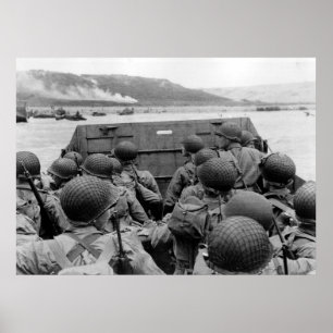 D-DAY Omaha landingsboot Wereldoorlog II Poster